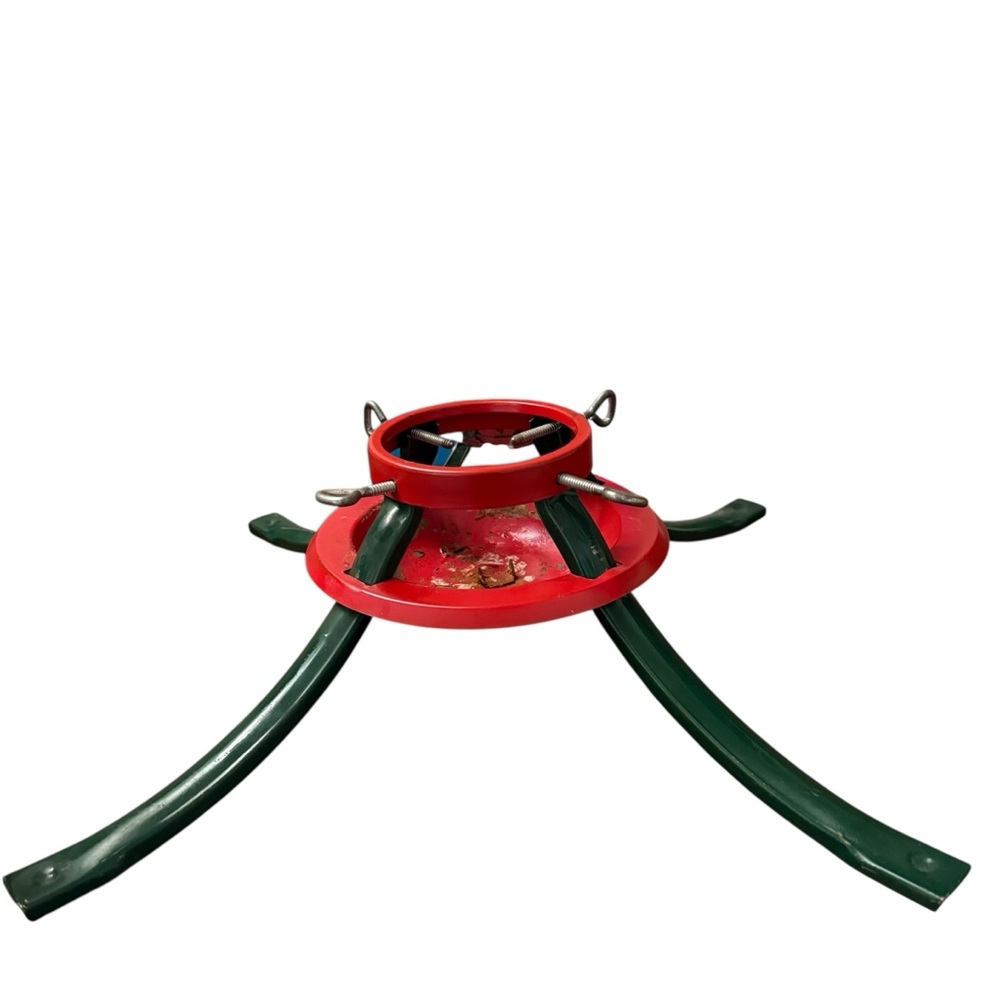 VTG MCM Real Christmas Tree Stand 4” Red Green National Machine Products Canada - Picture 6 of 17